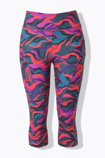 Plus size veliki brojevi Tajice 3/4 nogavica visokog struka za punije