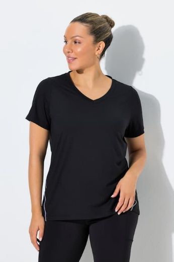 Plus size veliki brojevi Majica kratkih rukava V ovratnika za punije