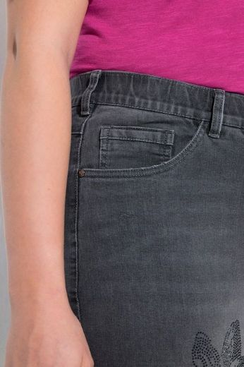 Plus size veliki brojevi Traperice povišenog struka za punije