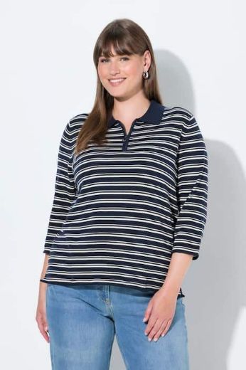 Plus size veliki brojevi Majica Polo 3/4 rukava za punije
