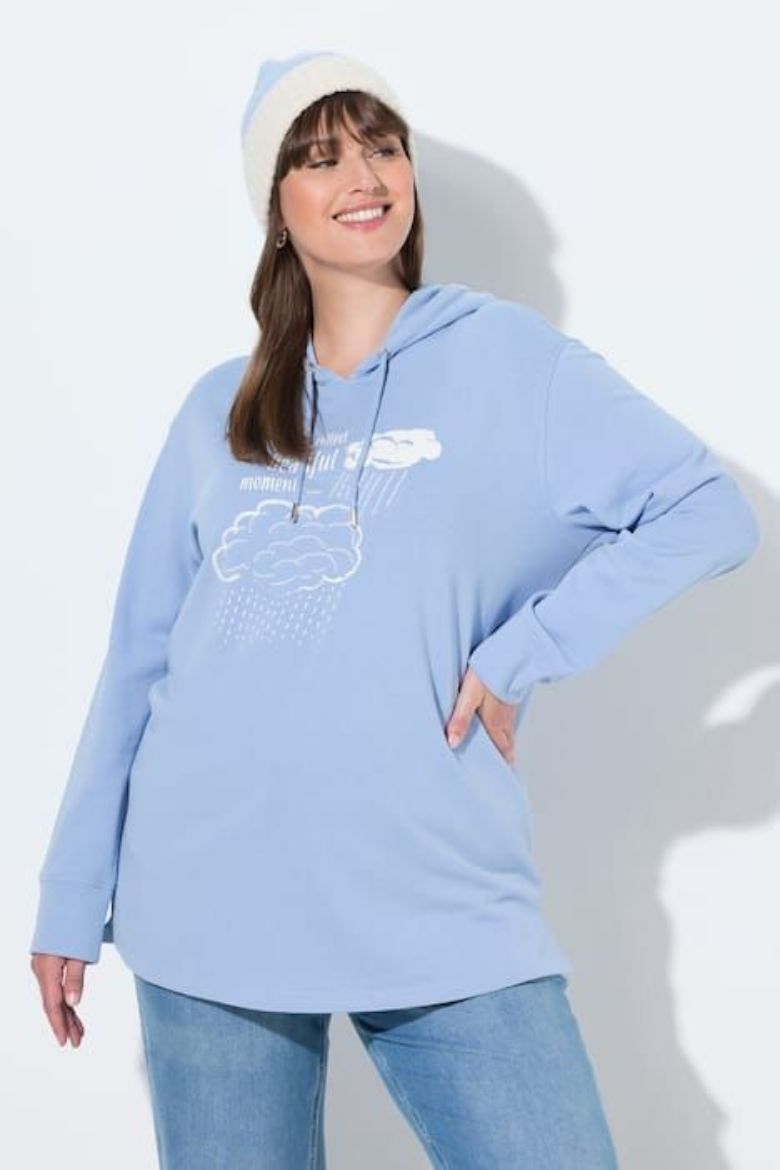 Plus size veliki brojevi Majica dugih rukava s kapuljačom za punije