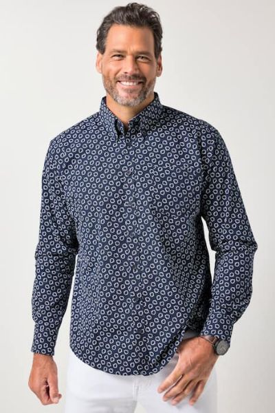 Veliki brojevi Košulja dugih rukava cvjetnog uzorka moda za punije