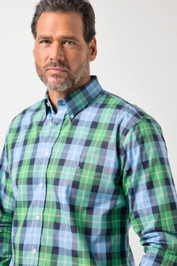 Plus size veliki brojevi Košulja dugih rukava karirana za punije