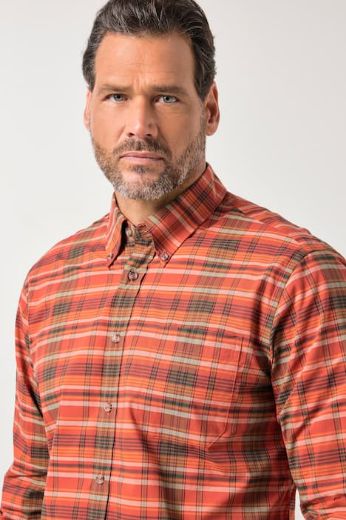 Plus size veliki brojevi Košulja dugih rukava karirana za punije