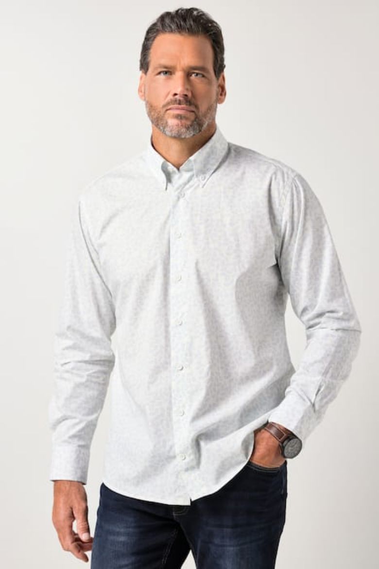 Plus size veliki brojevi Košulja dugih rukava cvjetnog uzorka za punije