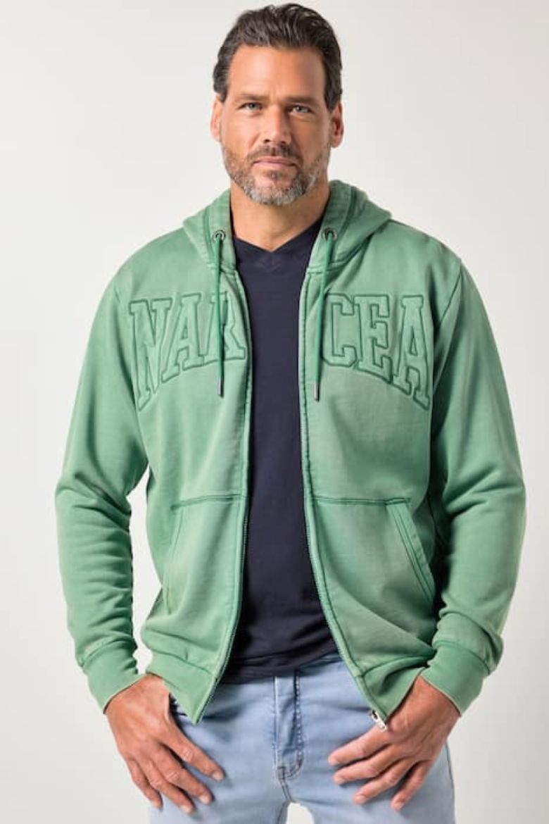 Plus size veliki brojevi Majica dugih rukava sa kapuljačom i patentnim zatvaračem za punije