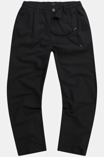 Plus size veliki brojevi Hlače lanene s vezanjem u struku za punije