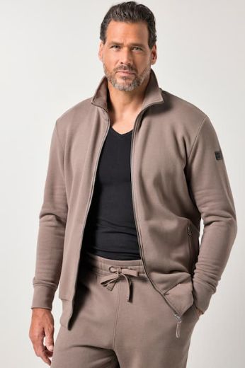 Plus size veliki brojevi Trenirka gornji dio s povišenim ovratnikom za punije