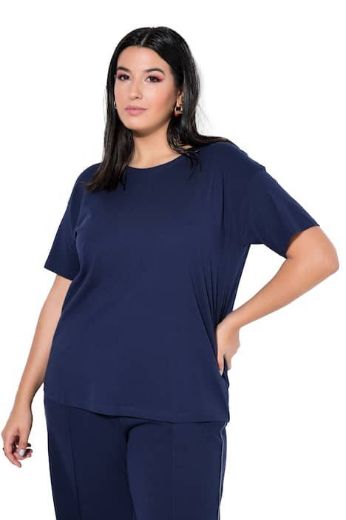 Plus size veliki brojevi Majica okruglog ovratnika kratkih rukava za punije