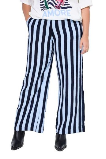 Plus size veliki brojevi Hlače od muslina širokih nogavica za punije