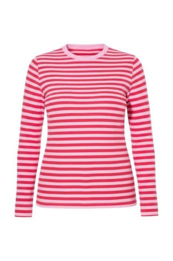 Plus size veliki brojevi Majica dugih rukava na pruge za punije