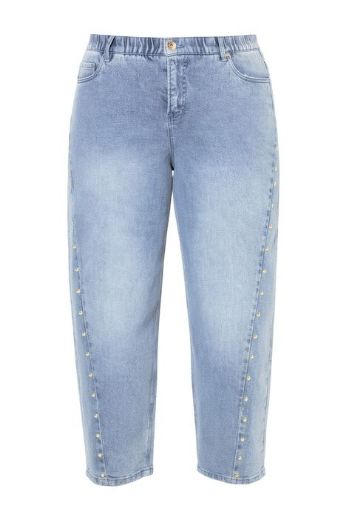 Plus size veliki brojevi Traperice širokih balon nogavica za punije