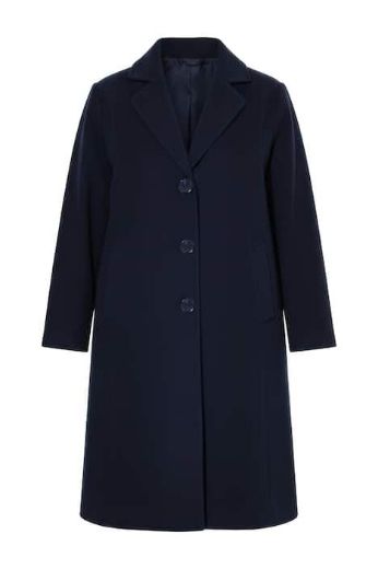 Plus size veliki brojevi Kaput vunenog izgleda dužeg kroja za punije