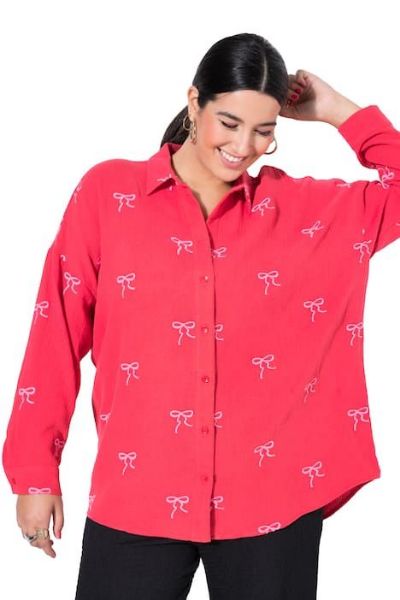 Veliki brojevi Bluza dugih rukava šireg kroja moda za punije