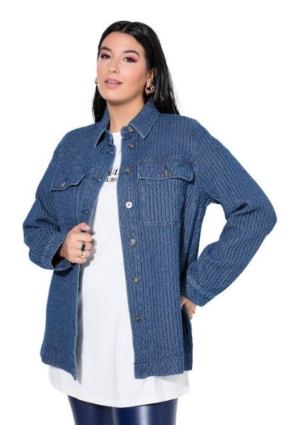 Veliki brojevi Košulja dugih rukava šireg kroja moda za punije