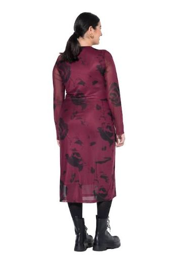 Plus size veliki brojevi Haljina midi dugih rukava užeg kroja za punije