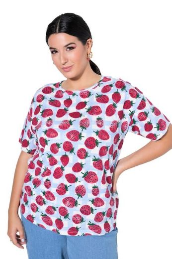 Plus size veliki brojevi Majica kratkih rukava šireg kroja za punije