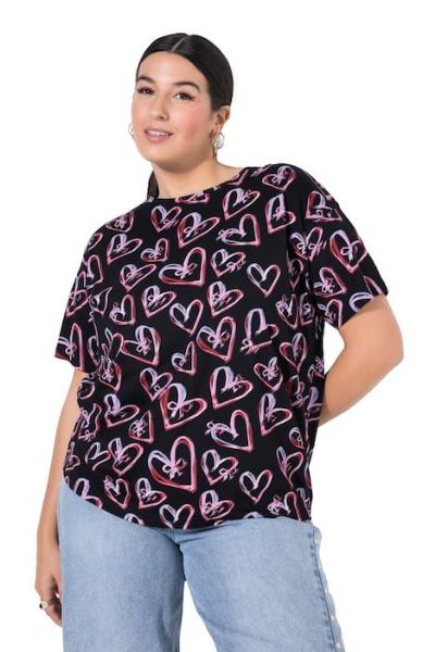 Veliki brojevi Majica kratkih rukava šireg kroja moda za punije