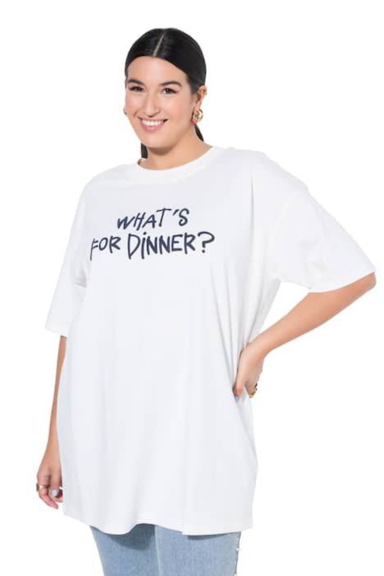 Plus size veliki brojevi Majica kratkih rukava šireg kroja za punije