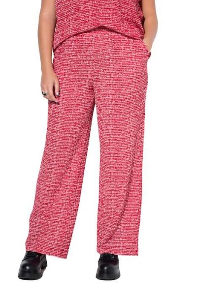 Veliki brojevi Hlače širokih nogavica elastičnog struka moda za punije