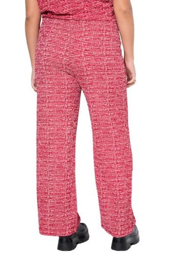 Plus size veliki brojevi Hlače širokih nogavica elastičnog struka za punije