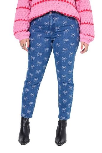 Plus size veliki brojevi Traperice visokog struka za punije