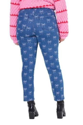 Plus size veliki brojevi Traperice visokog struka za punije