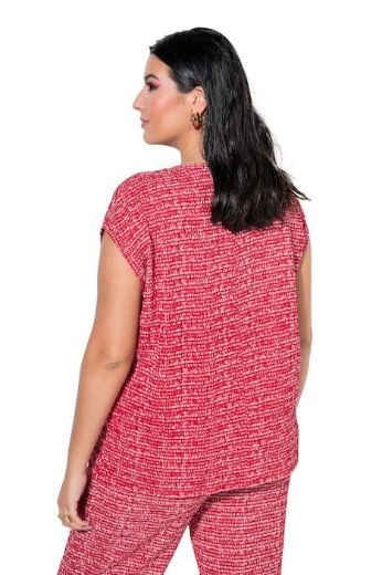 Plus size veliki brojevi Majica kratkih rukava šireg kroja V ovratnika za punije