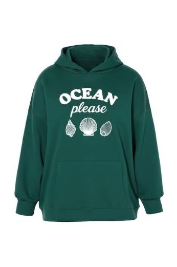 Plus size veliki brojevi Majica dugih rukava sa kapuljačom za punije