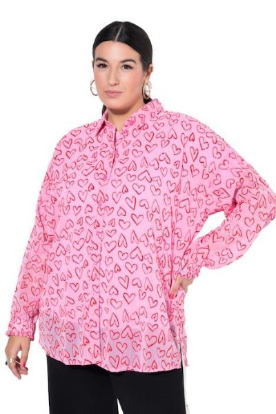 Veliki brojevi Bluza dugih rukava šireg kroja moda za punije