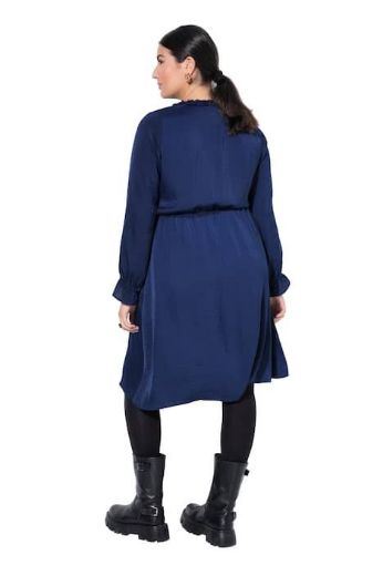 Plus size veliki brojevi Haljina midi dugih rukava za punije