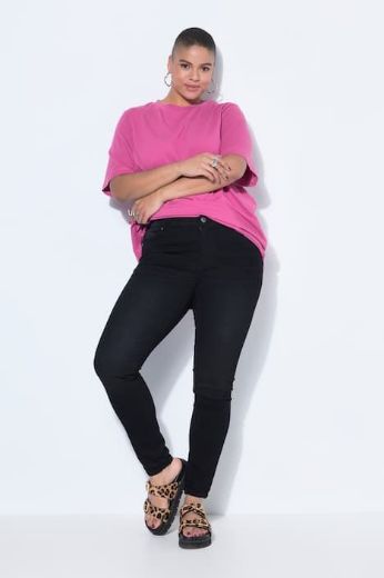 Plus size veliki brojevi Hlače od trapera uskih nogavica za punije