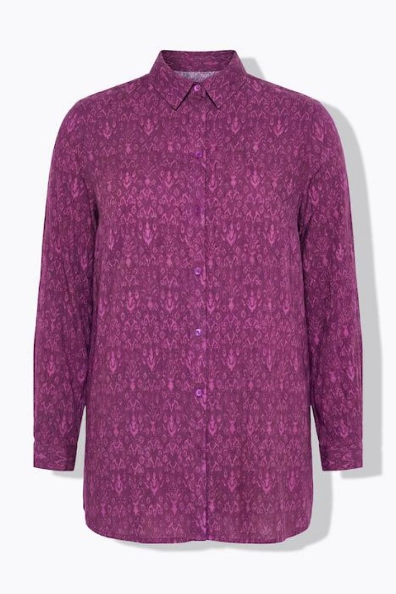 Plus size veliki brojevi Bluza s dugim rukavima ravnog kroja za punije