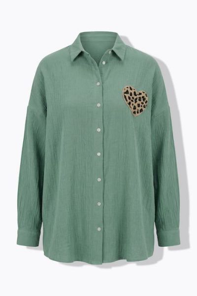 Veliki brojevi Bluza s dugim rukavima ravnog kroja moda za punije