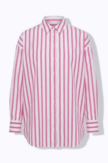 Plus size veliki brojevi Košulja dugih rukava na pruge za punije