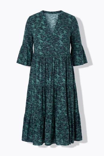 Plus size veliki brojevi Haljina kamuflažnog kroja za punije