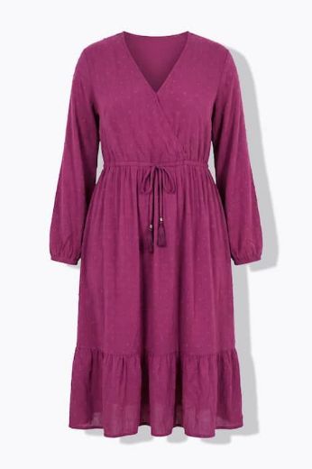 Plus size veliki brojevi Haljjina dugih rukava za punije