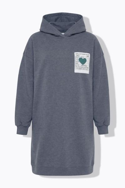 Veliki brojevi Haljina širokog kroja s kapuljačom moda za punije