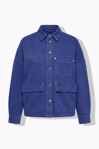 Plus size veliki brojevi Košulja traper širokog kroja s 3 džepa za punije