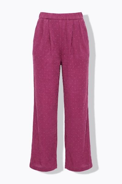 Veliki brojevi Hlače širokih nogavica visokog struka moda za punije