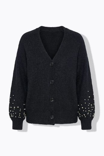 Plus size veliki brojevi Kardigan šireg kroja s perlama za punije