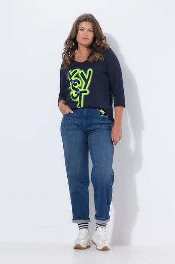 Plus size veliki brojevi Traperice širokih nogavica za punije