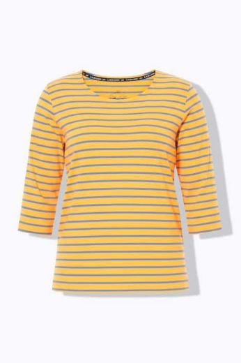 Plus size veliki brojevi Majica dugi rukavi na pruge za punije