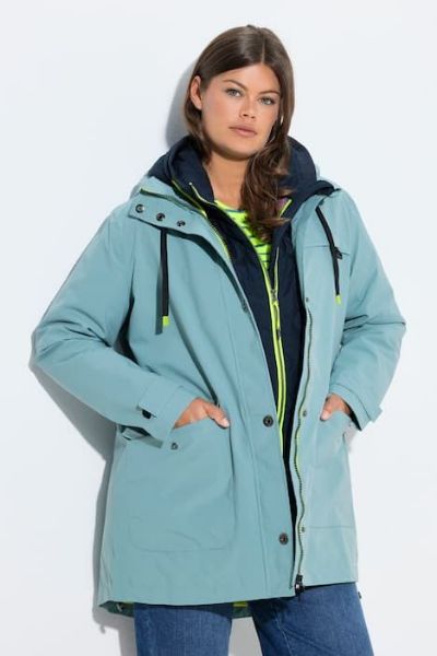 Veliki brojevi Jakna za 4 godišnja doba s odvojivom kapuljačom moda za punije