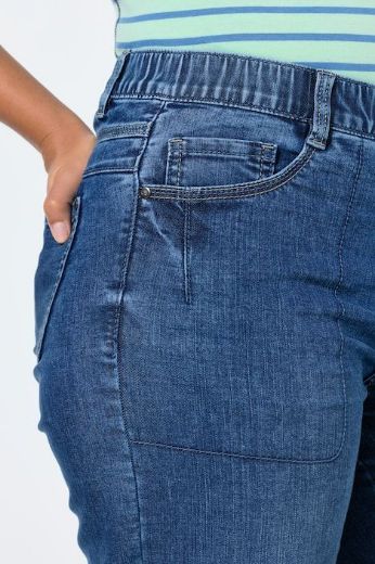 Plus size veliki brojevi Traperice šireg kroja za punije