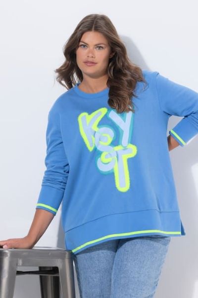 Veliki brojevi Majica dugih rukava okruglog izreza moda za punije