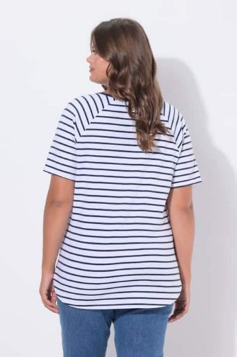 Plus size veliki brojevi Majica kratkih rukava s V izrezom za punije