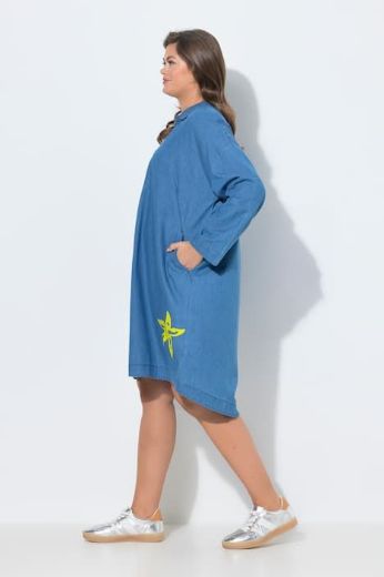 Plus size veliki brojevi Haljna dugih rukava traper za punije