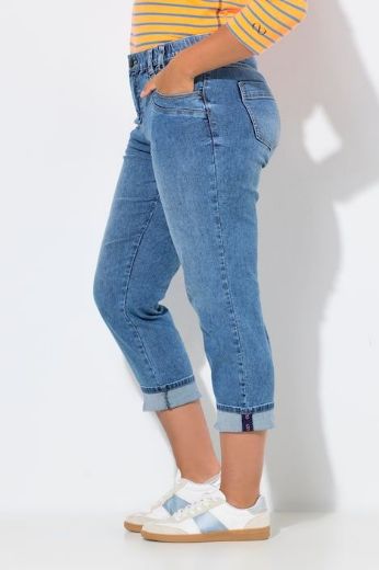 Plus size veliki brojevi Traperice ravnog kroja za punije