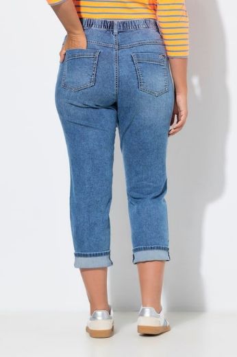 Plus size veliki brojevi Traperice ravnog kroja za punije